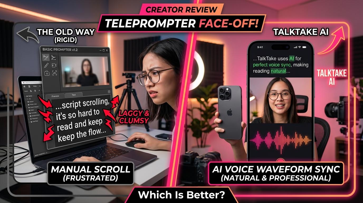 CapCut Teleprompter vs. TalkTake: Which Is Best for Content Creators?