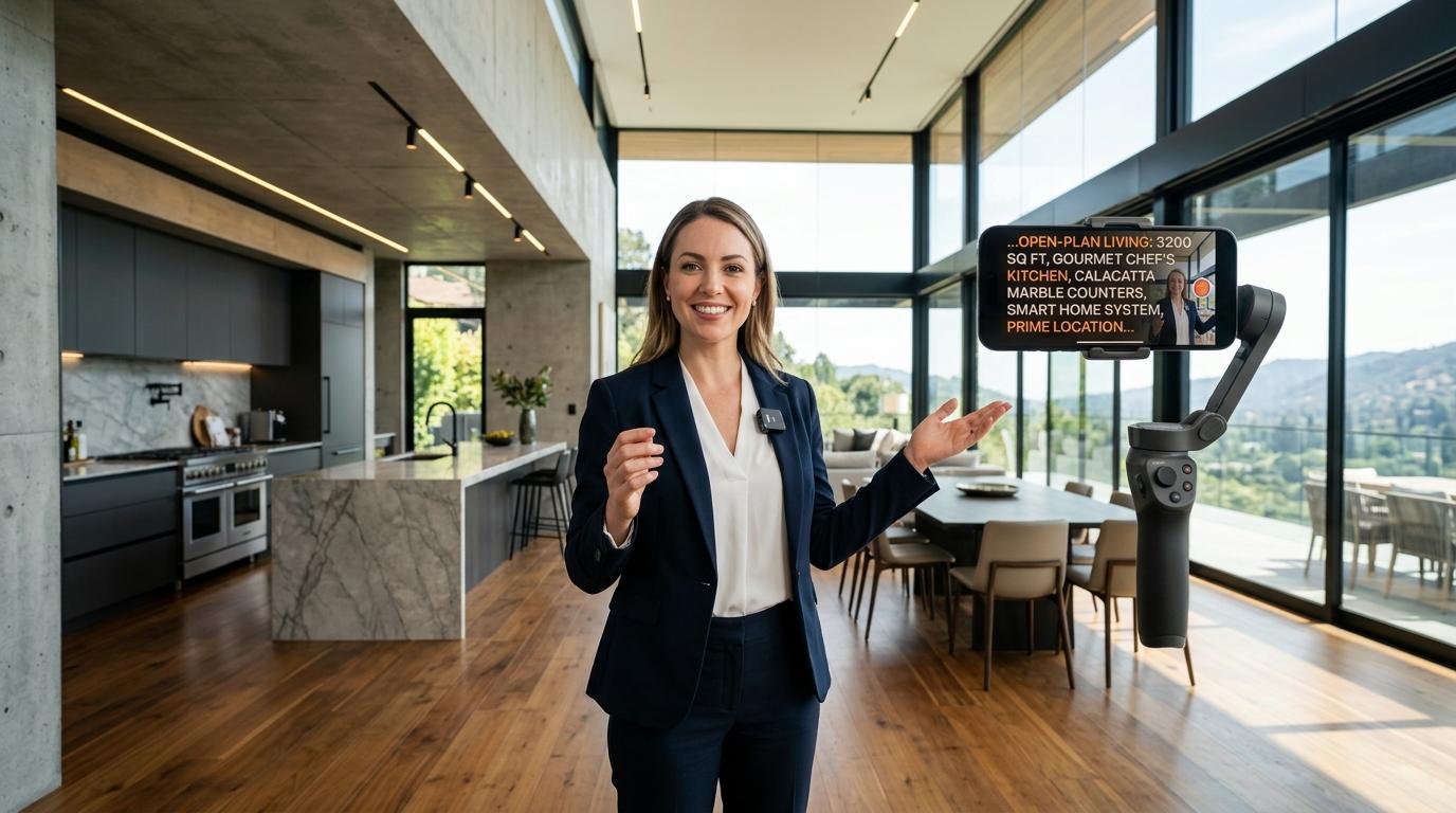 Real Estate Video Scripts That Win Listings (Free Templates & Teleprompter Tips)